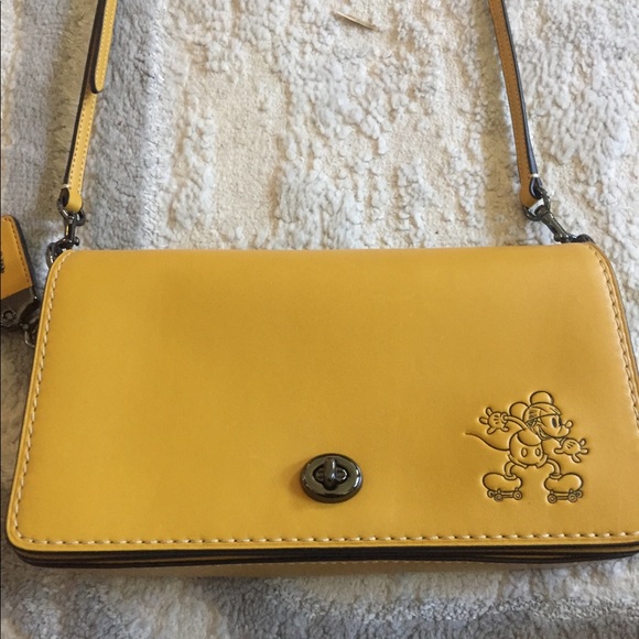 Coach Disney yellow purse - Picture 2 of 9